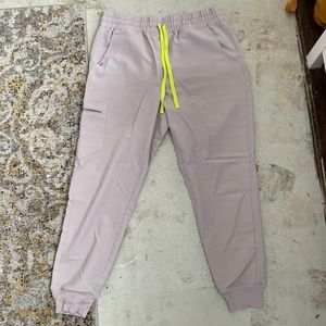 FIGS Slate Gray High Waisted Zamora Joggers